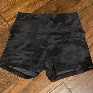 lululemon athletica Black Camo Athletic Shorts